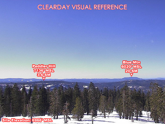 Leek Springs, South view on a clear day
