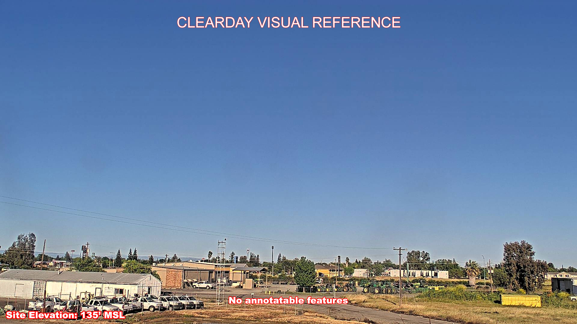 Willows Glenn Airport, East view on a clear day