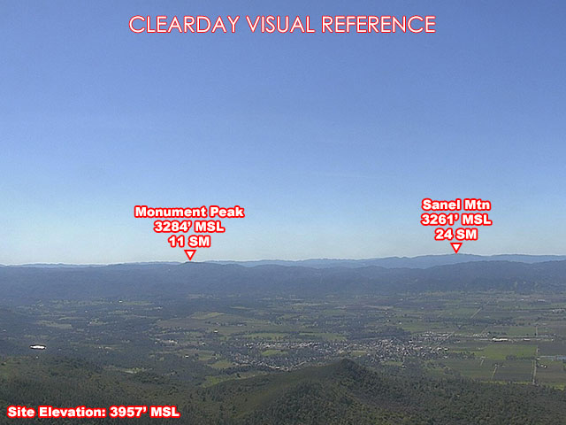 Buckingham Peak, West view on a clear day