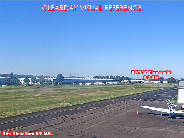 Auburn, North view on a clear day