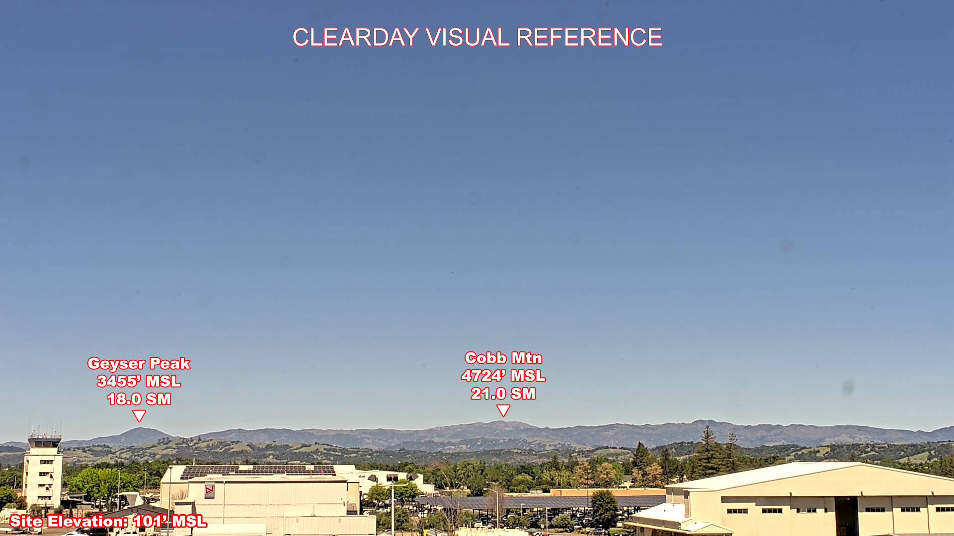 Santa Rosa 2, North view on a clear day