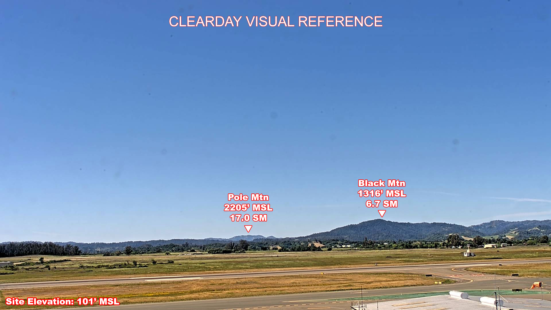 Santa Rosa 2, West view on a clear day