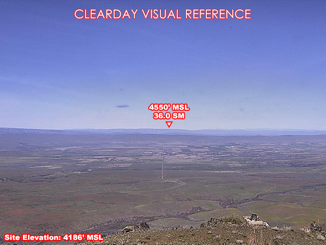 Satus Peak Lookout, North view on a clear day