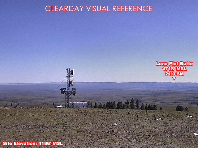 Satus Peak Lookout, SouthEast view on a clear day