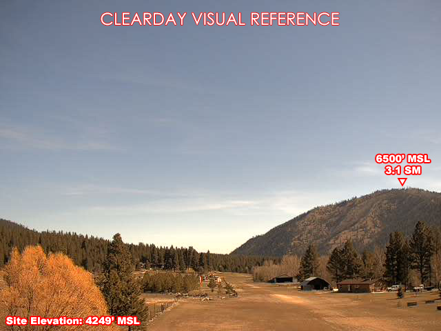 West Fork Airstrip, NorthEast view on a clear day
