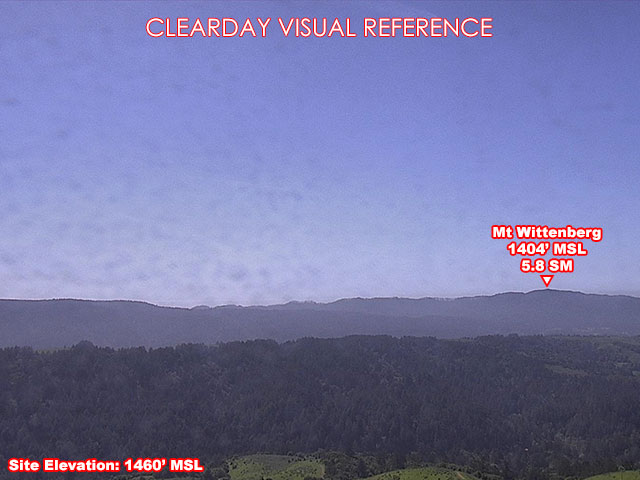Barnabe Peak, West view on a clear day