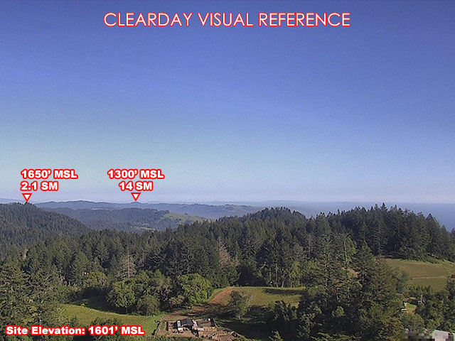 Meyers, SouthEast view on a clear day