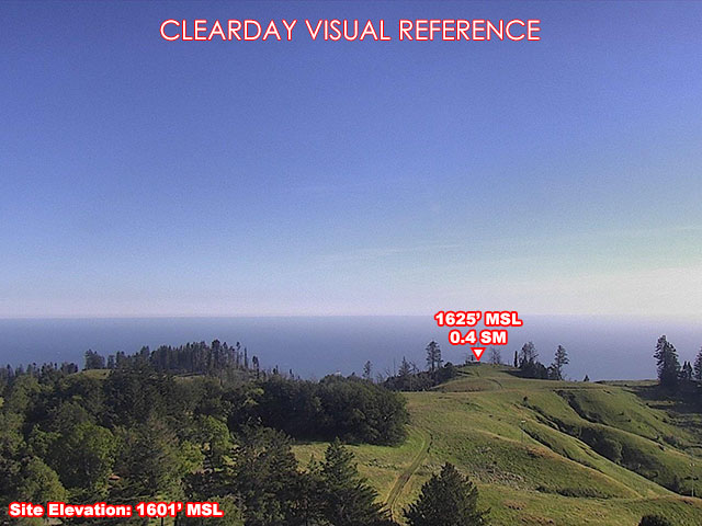 Meyers, South view on a clear day