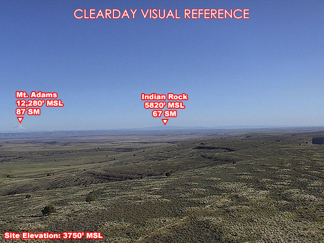 Shaniko, North view on a clear day