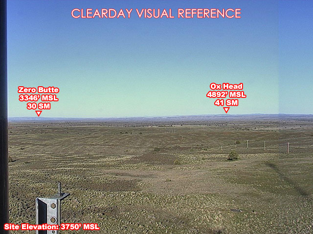Shaniko, East view on a clear day
