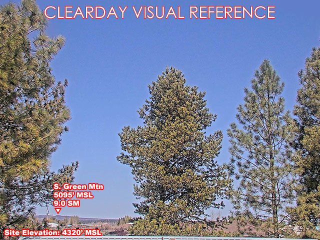 Christmas Valley, North view on a clear day