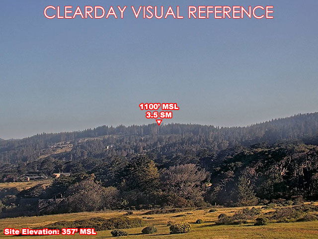 Sea Ranch Lodge, North view on a clear day