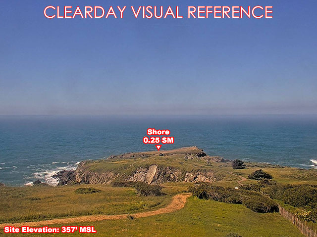 Sea Ranch Lodge, SouthWest view on a clear day