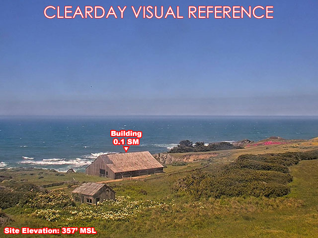 Sea Ranch Lodge, West view on a clear day