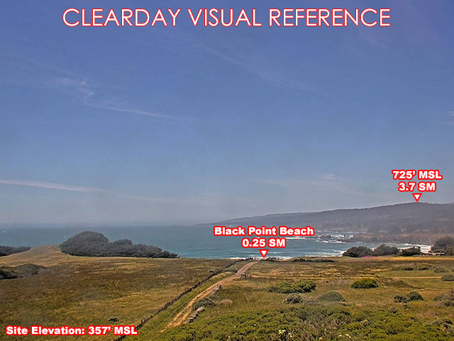 Sea Ranch Lodge, NorthWest view on a clear day
