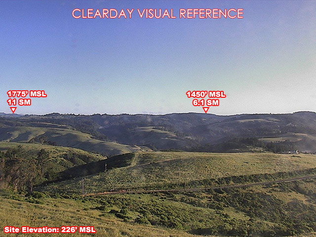 Bodega Bay, North view on a clear day