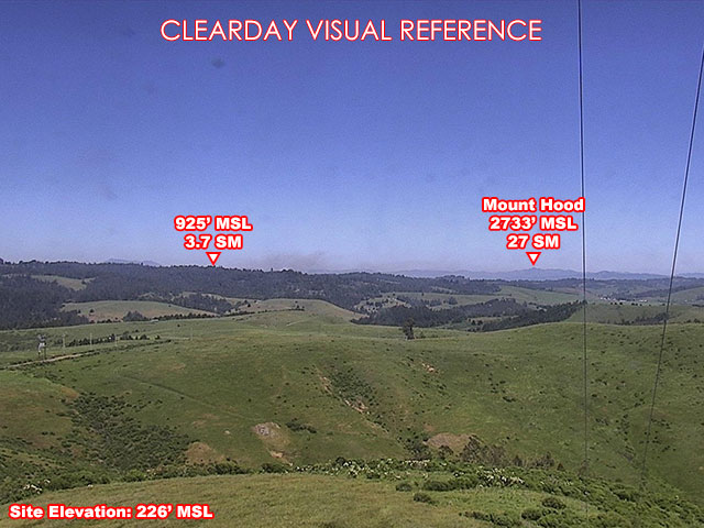 Bodega Bay, NorthEast view on a clear day