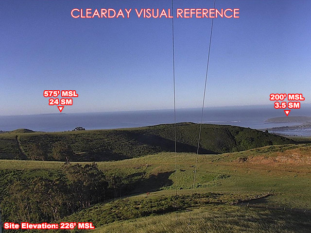 Bodega Bay, South view on a clear day