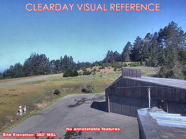 Sea Ranch Airport, NorthWest view on a clear day
