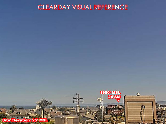 Fort Bragg, North view on a clear day