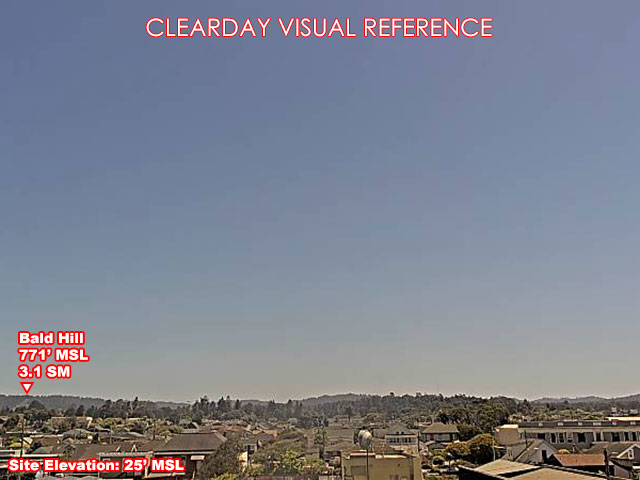Fort Bragg, East view on a clear day