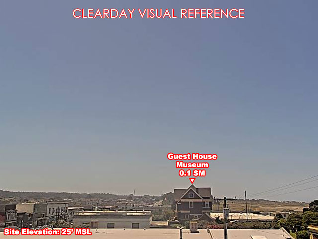 Fort Bragg, South view on a clear day