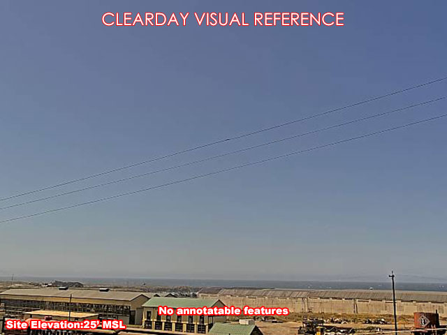 Fort Bragg, SouthWest view on a clear day