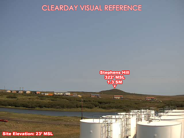 Stebbins, NorthEast view on a clear day