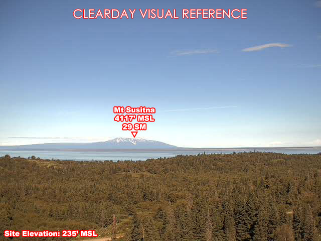 Fire Island, NorthWest view on a clear day