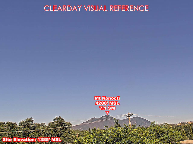 Clearlake, West view on a clear day