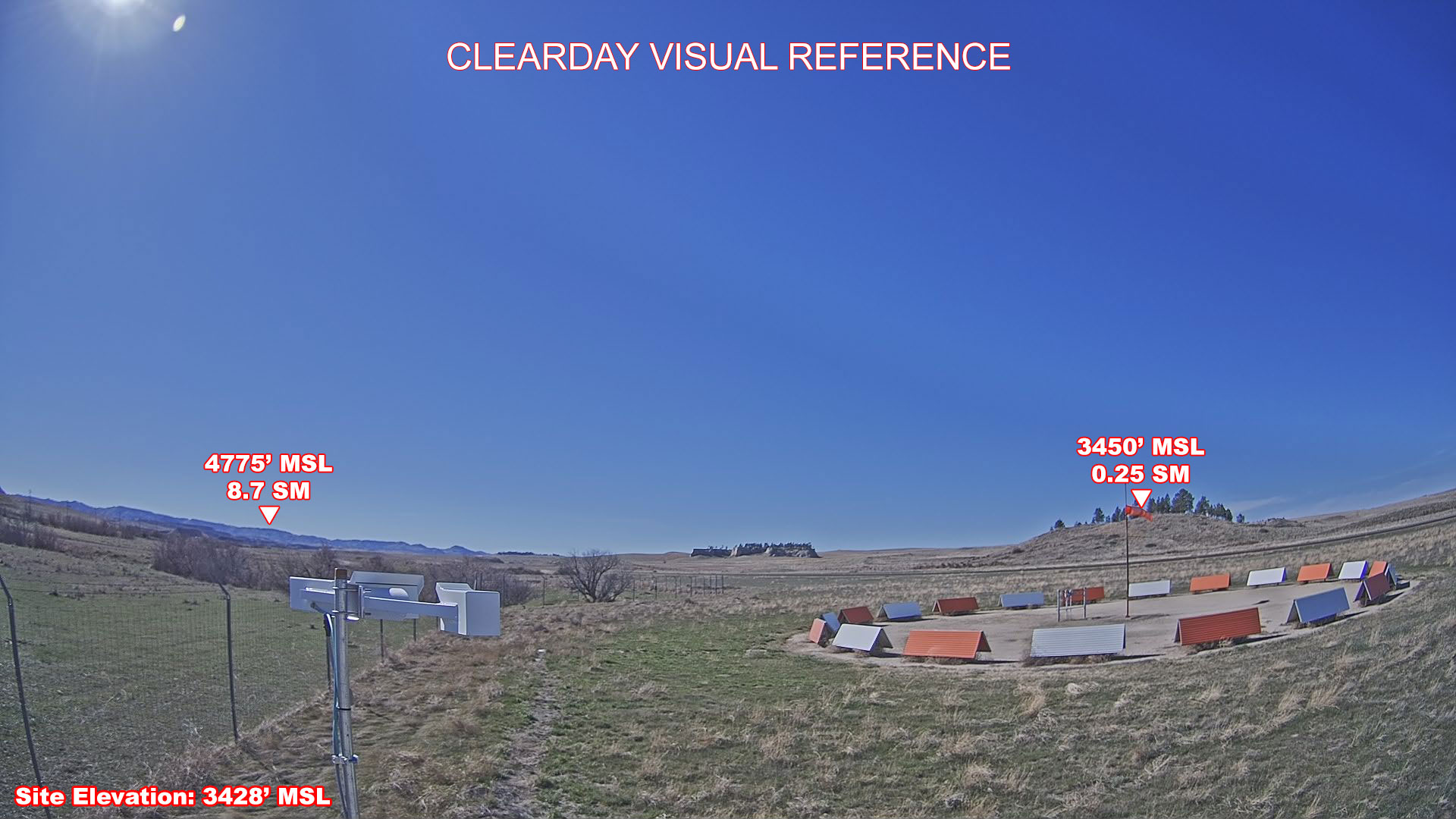 Colstrip Airport, West view on a clear day