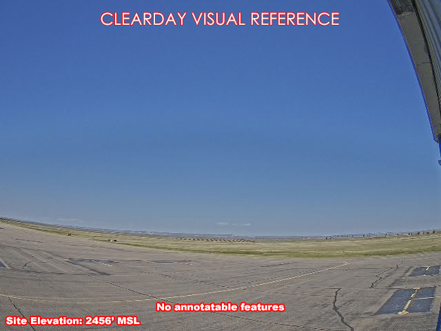 Glendive Airport, North view on a clear day
