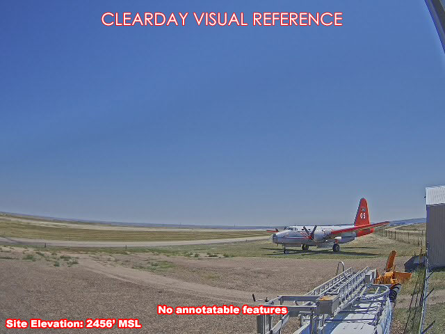 Glendive Airport, East view on a clear day