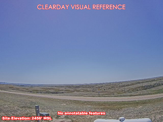 Glendive Airport, South view on a clear day
