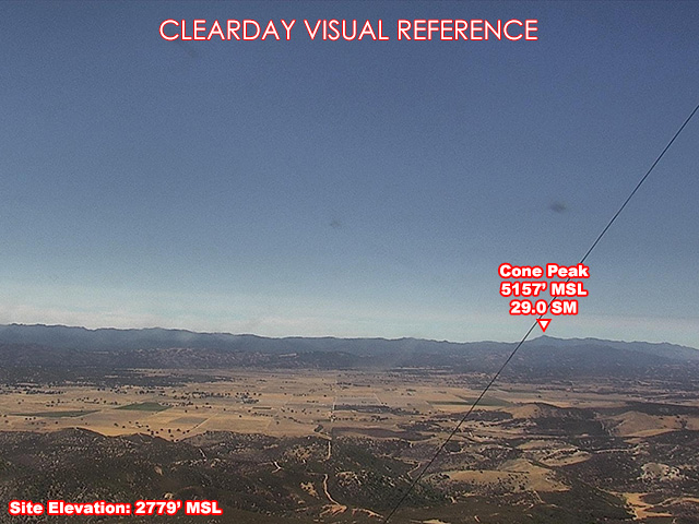 Williams Hill, West view on a clear day