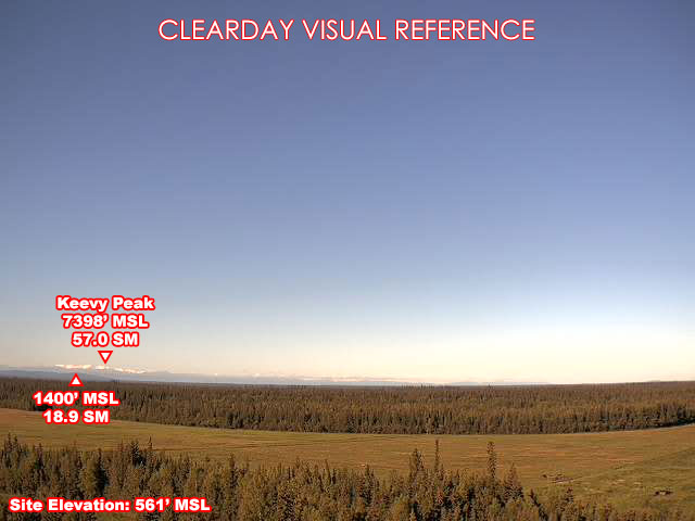 Eielson, South view on a clear day