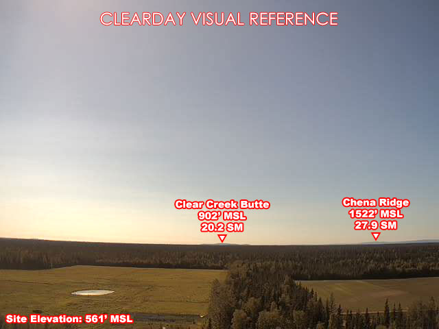 Eielson, SouthWest view on a clear day