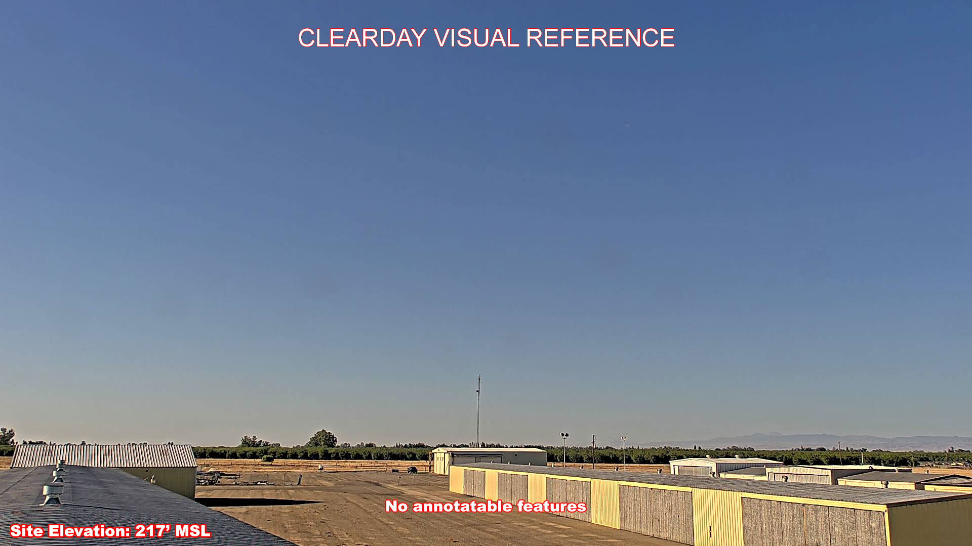 Orland Airport, North view on a clear day