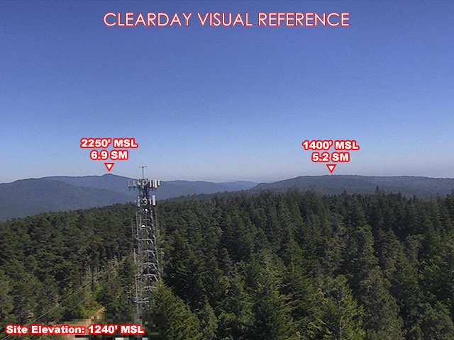 Ten Mile, SouthEast view on a clear day