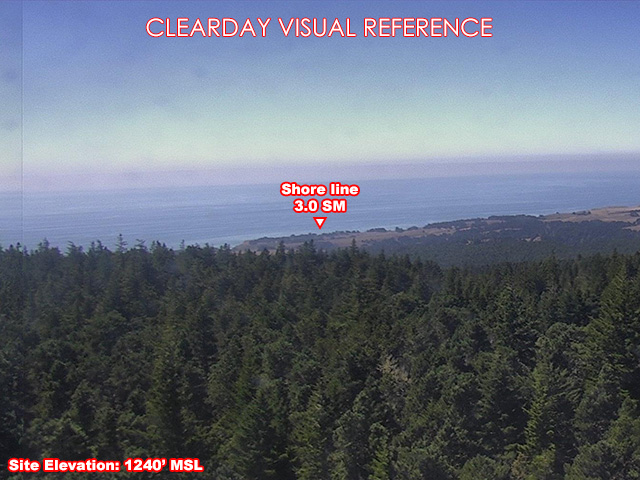 Ten Mile, West view on a clear day
