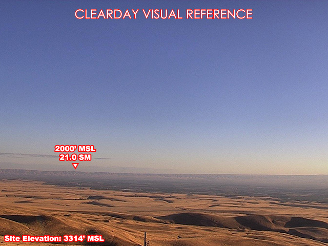 Anderson, South view on a clear day