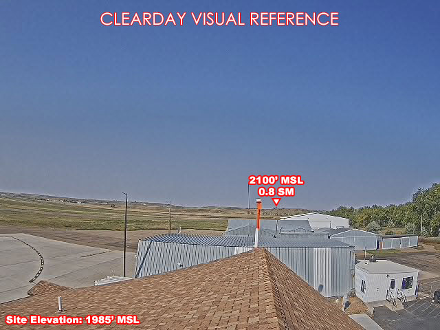 Sidney Airport, West view on a clear day