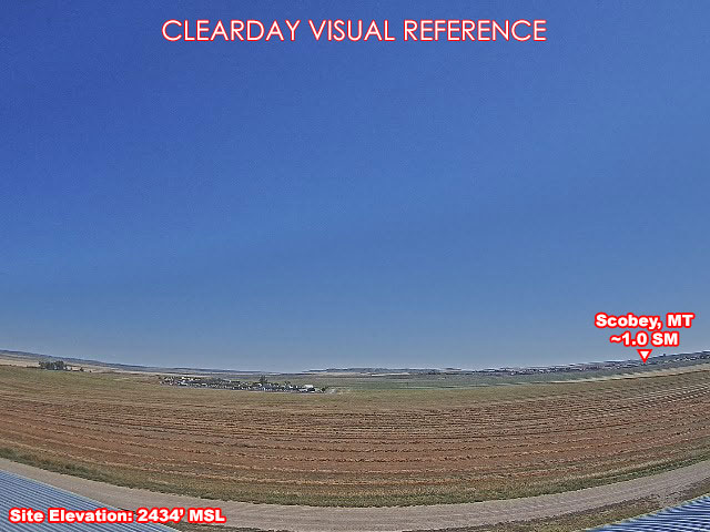 Scobey Airport, East view on a clear day