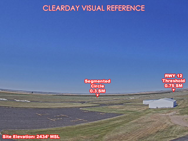 Scobey Airport, West view on a clear day