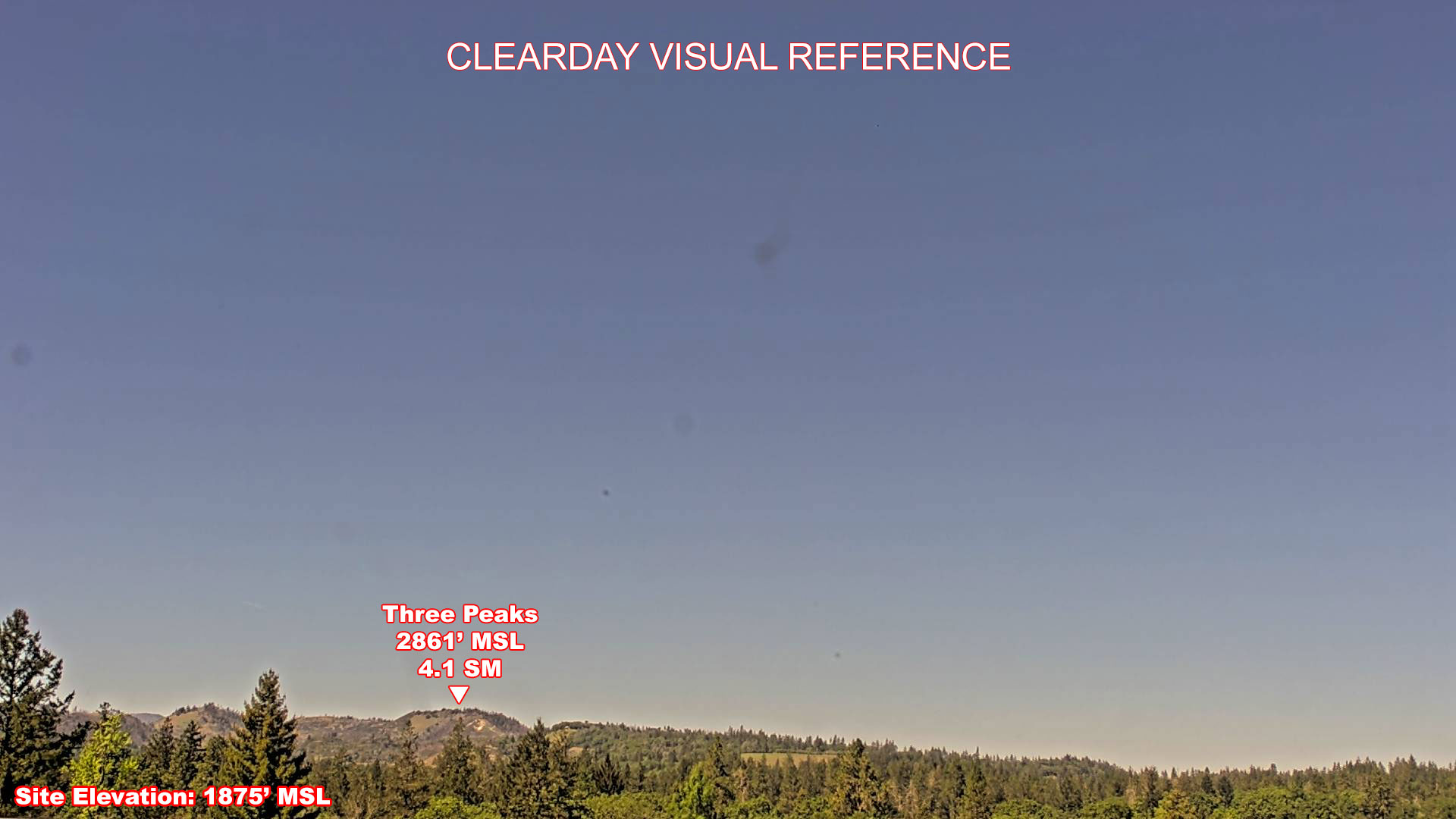 Angwin, NorthWest view on a clear day