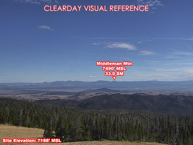 MacDonald Pass, NorthEast view on a clear day