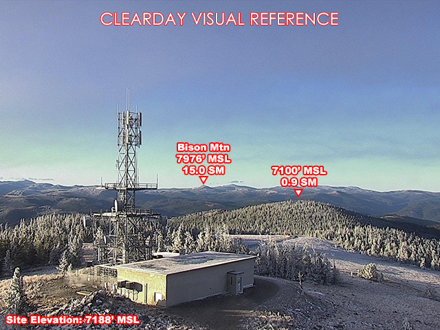MacDonald Pass, South view on a clear day