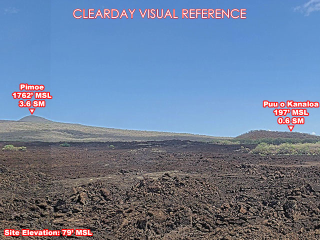Makena Rd, SouthEast view on a clear day