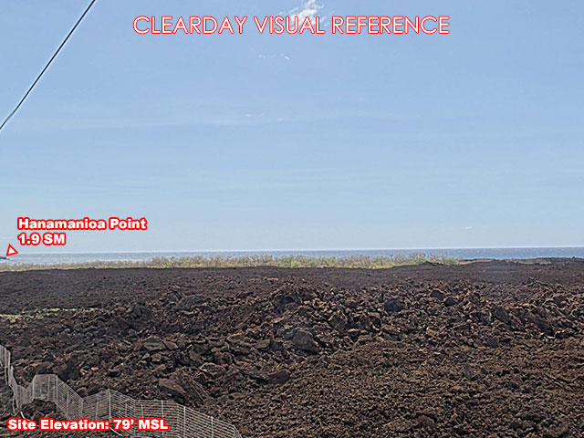 Makena Rd, South view on a clear day