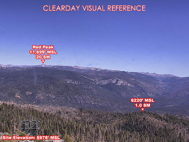 Signal Peak Lookout, East view on a clear day
